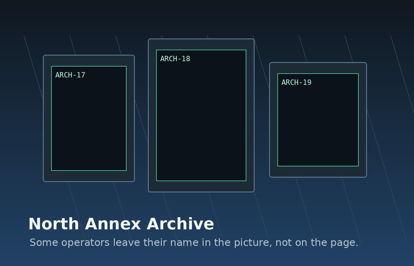 Archive room photo with hidden metadata